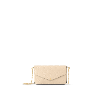 Pochette Félicie Cuir Monogram Empreinte Portefeuilles et petite maroquinerie de luxe Femme M82363